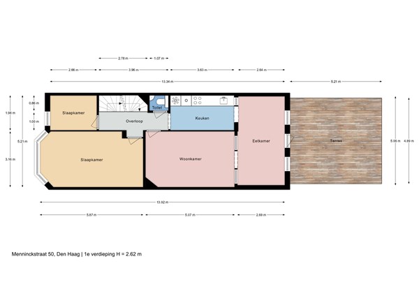 Floorplan - Menninckstraat 50, 2583 BR Den Haag